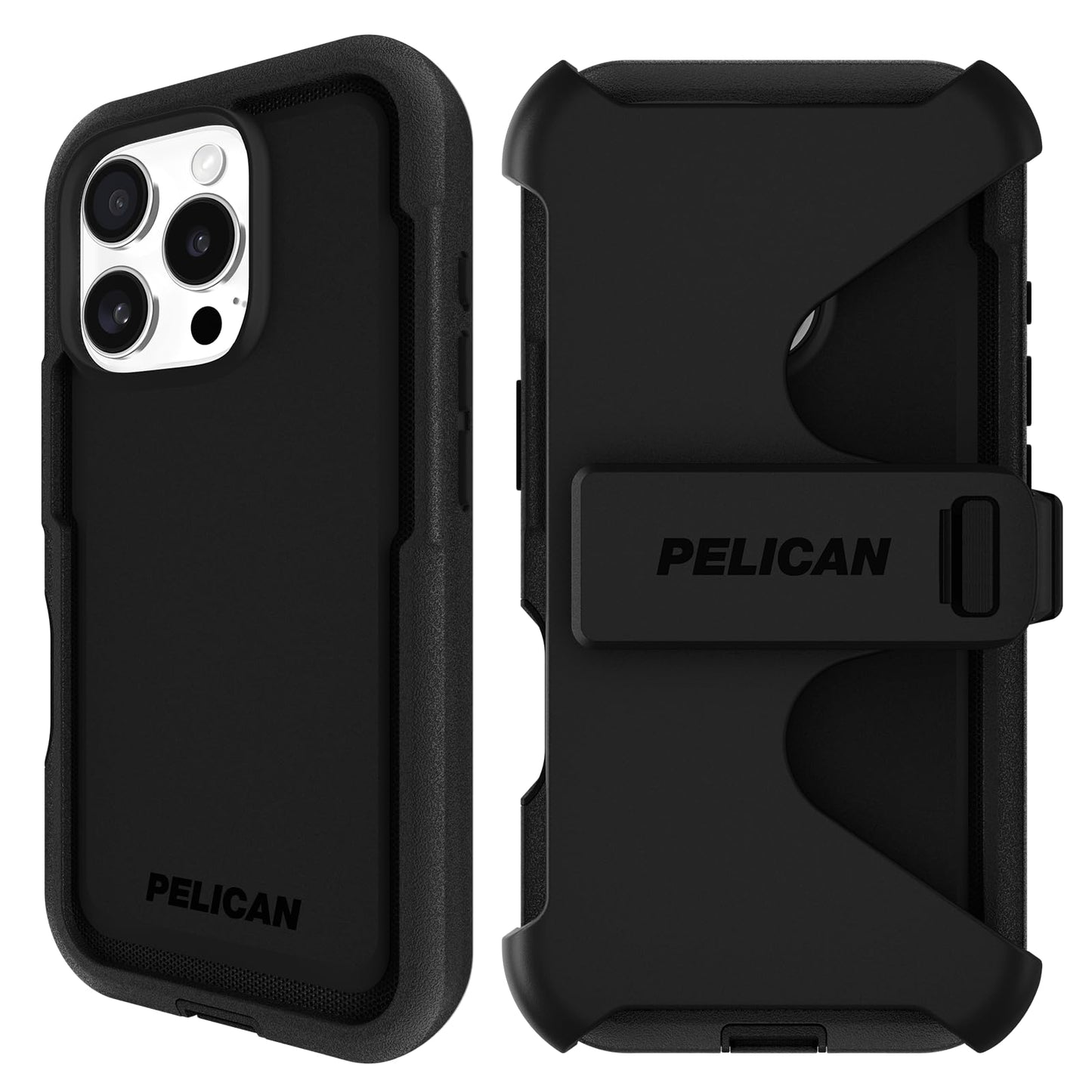 Funda Resistente Pelican Negro Compatible MagSafe Protección Grado Militar para iPhone 16 Pro