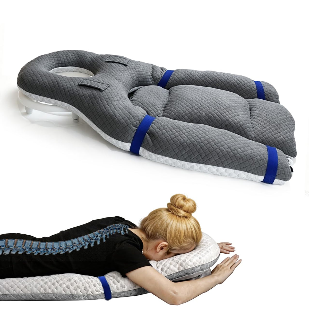 Almohada Facial Versión Extendida de Doble Cara para Recuperación Postcirugía Ocular