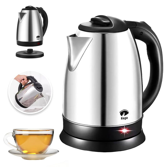Tetera Eléctrica RagaBasics Acero Inoxidable Apagado Automático 900W 1.8 Litros