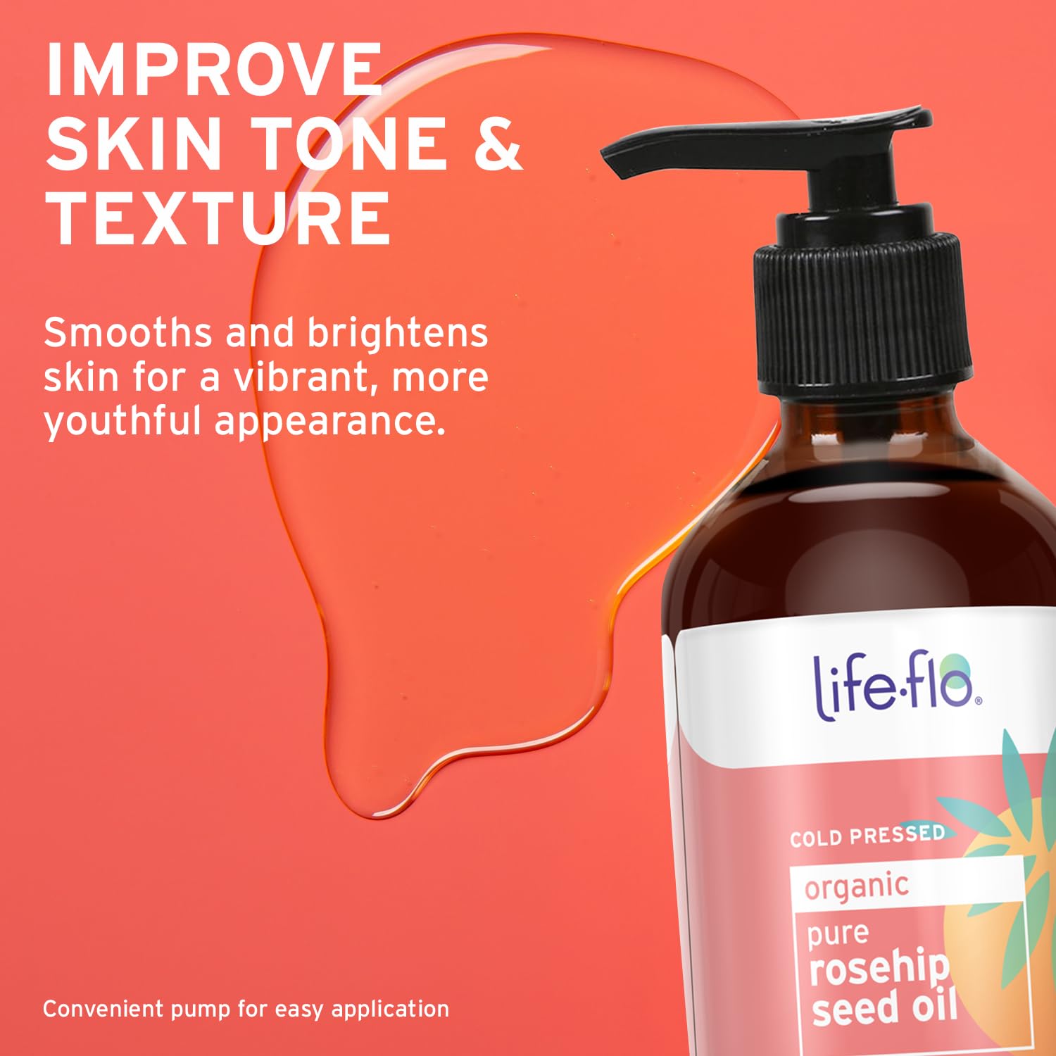 Life-flo Pure Rosehip Oil Organic, Pink, 4 Fluid Ounce