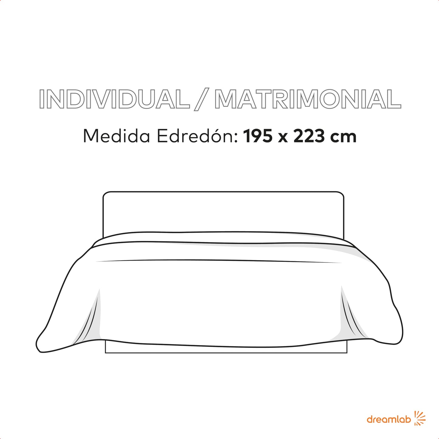 Edredón Infantil Dreamlab Azul Hipoalergénico Reversible Ajustable