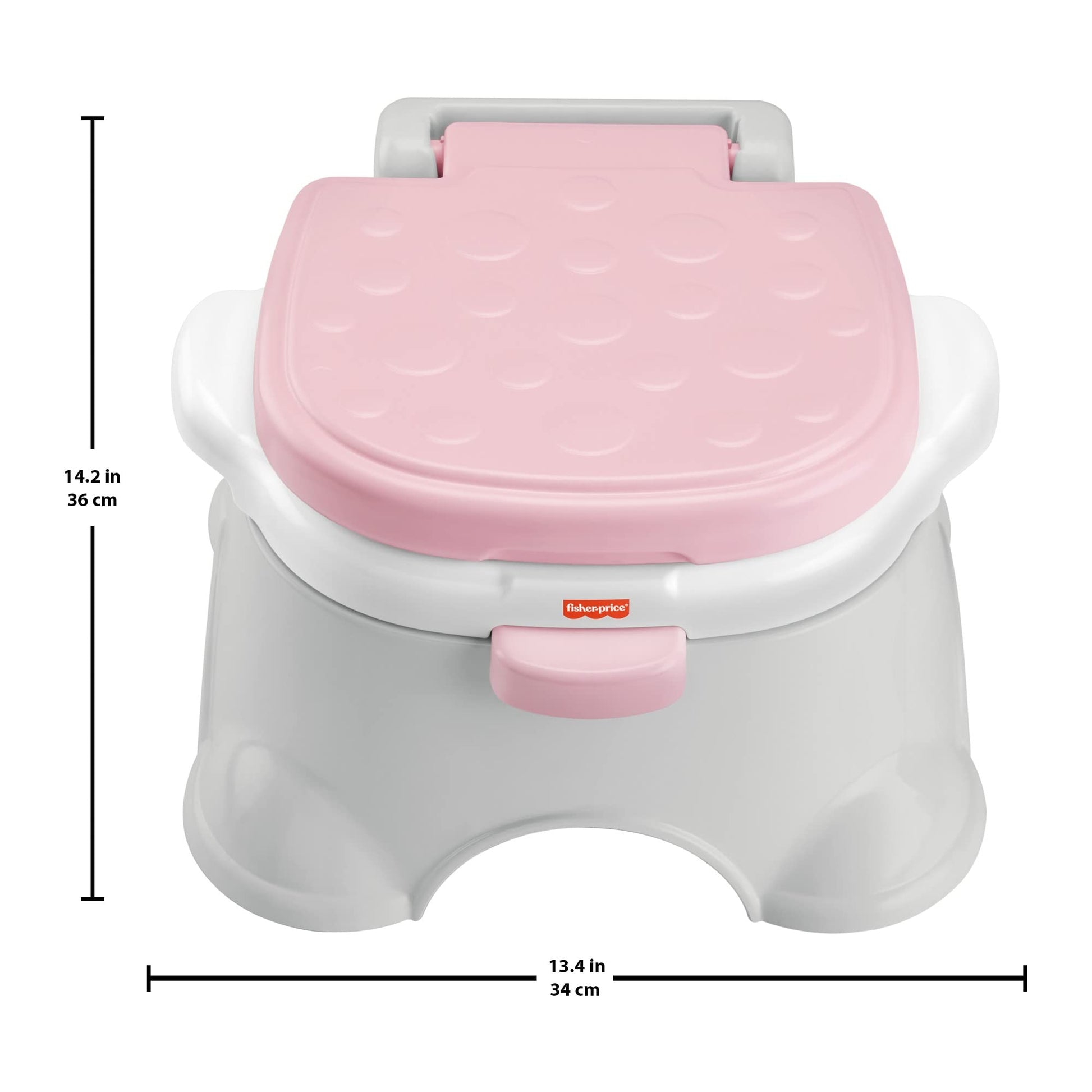 Fisher-Price Baby Bacinica para Bebés 3 En 1 Fácil de Limpiar y con Protector contra Salpicaduras para Bebés de Etapa de Desarrollo en Adelante