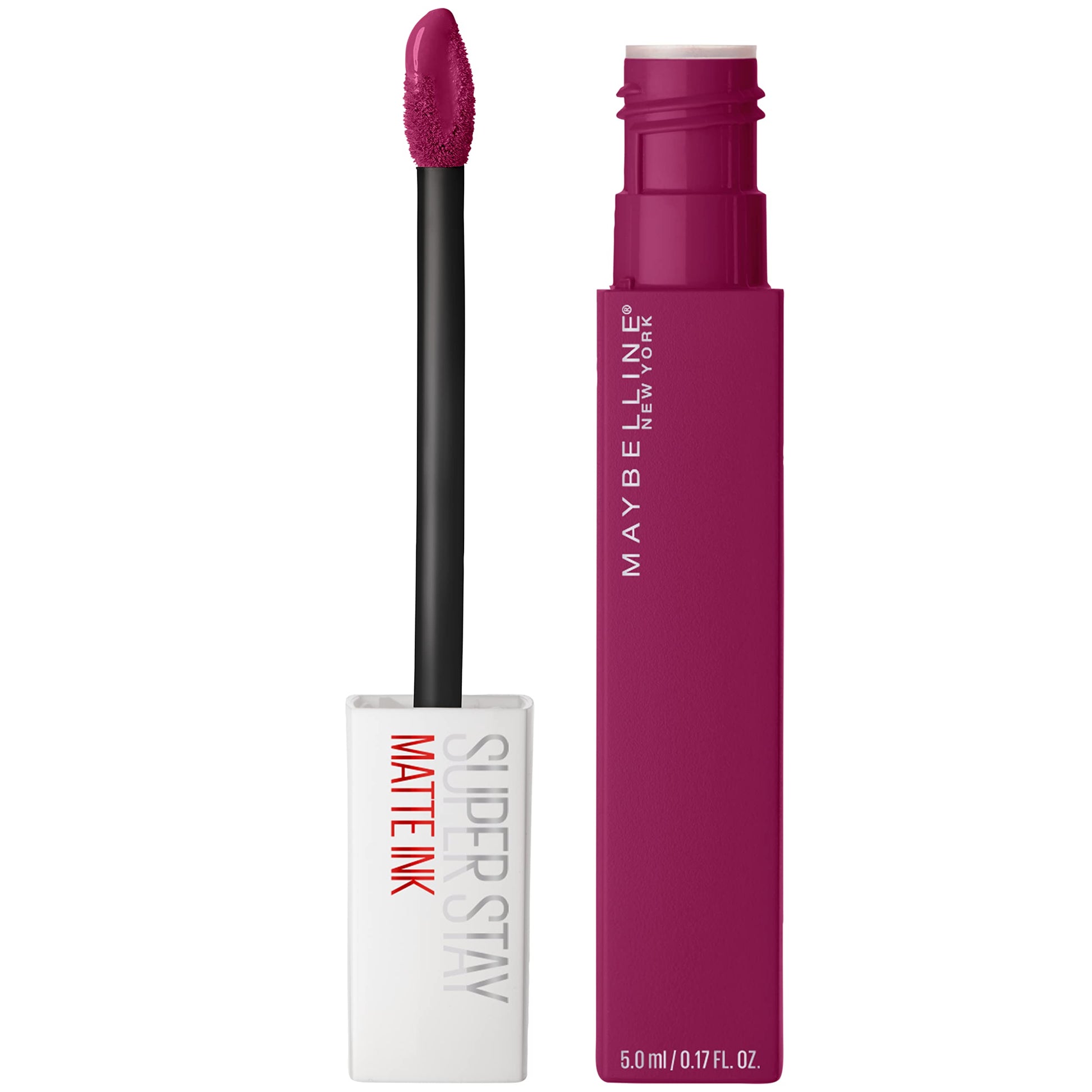 Labial líquido brillante Maybelline Super Stay Vinyl Ink Royal + Labial Liquido Matte Larga Duracion Superstay City Edition, 120 Artist