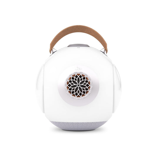 UB+ dB1 - Altavoz Bluetooth de doble graves | Sonido de alta fidelidad de 40 W con graves profundos extremos, tiempo de reproducción de 20 horas, IPX5 impermeable y TWS (blanco brillante), tecnología