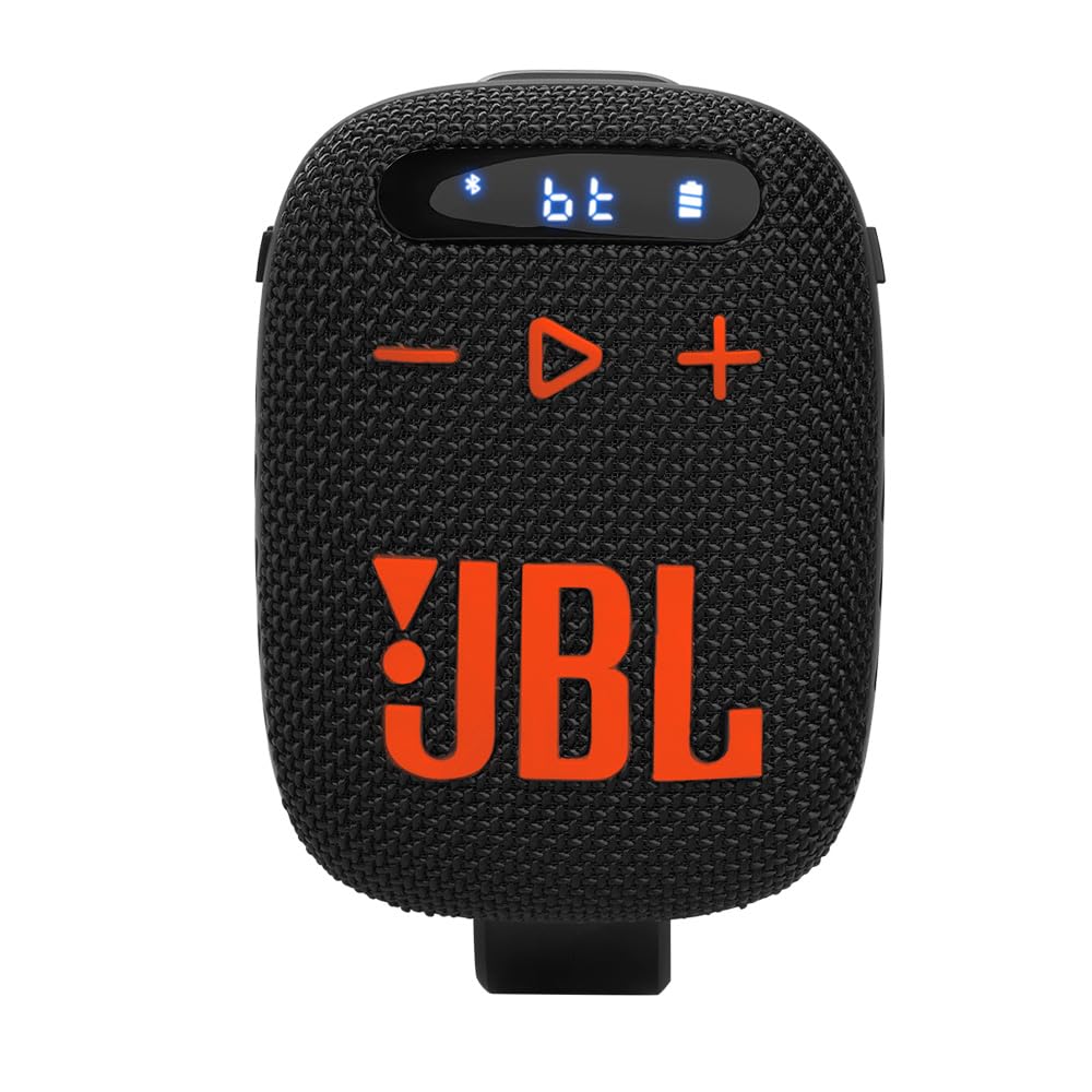 JBL Wind 3 FM - Altavoz de manubrio Bluetooth (negro/naranja)