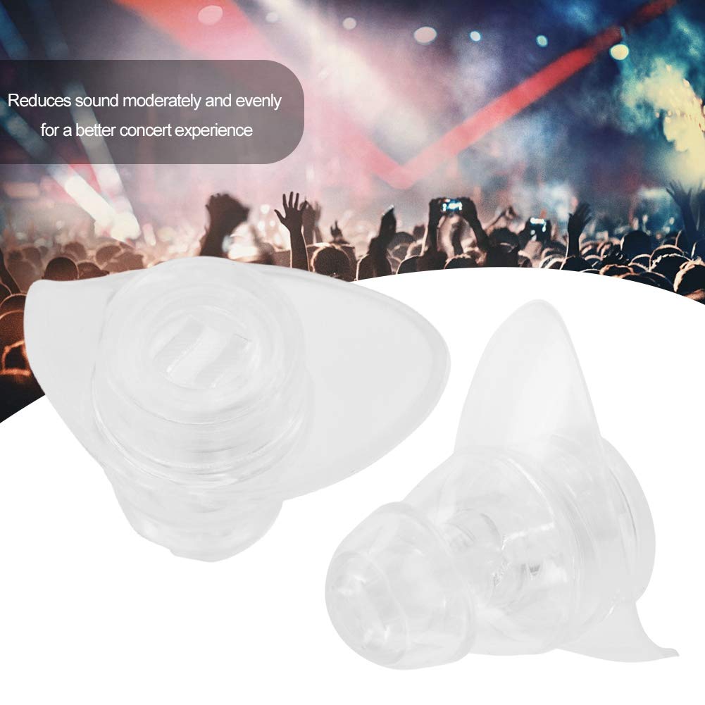 Tapones para los Oídos Alta Fidelidad Reducción de Ruido Protección Auditiva Transparente para Concierto y Festival de Música