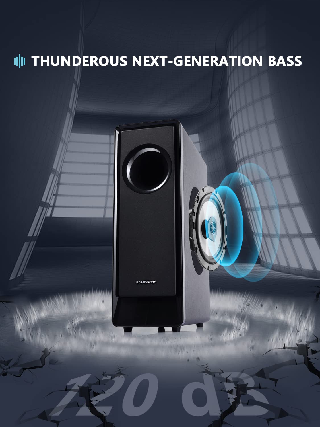 Barra de sonido envolvente de 5.1 CH con audio Dolby, barras de sonido para TV, subwoofer inalámbrico y altavoz trasero, Dolby Digital Plus, Bluetooth 5.0, sistema de sonido envolvente para cine en casa, televisores 4K y HD | HDMI y óptico