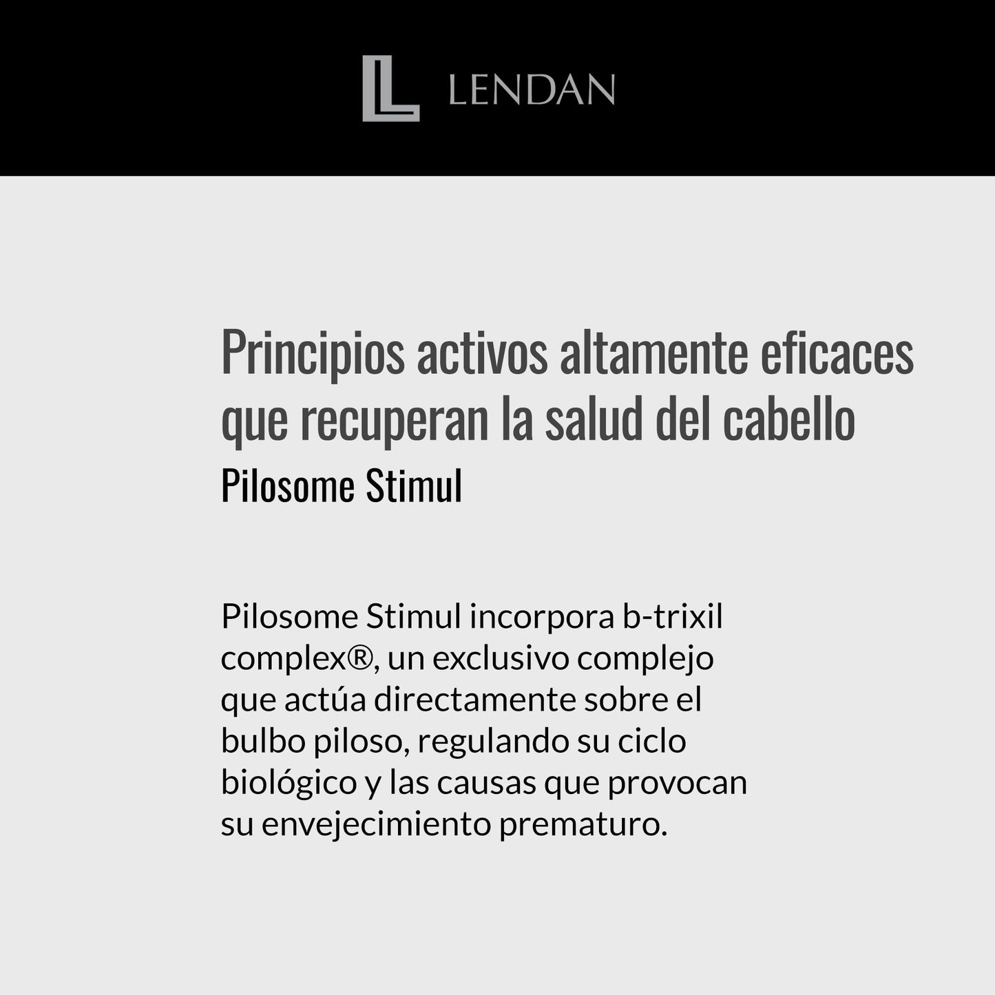 Shampoo Pilosome Lendan Anticaída para Hombre