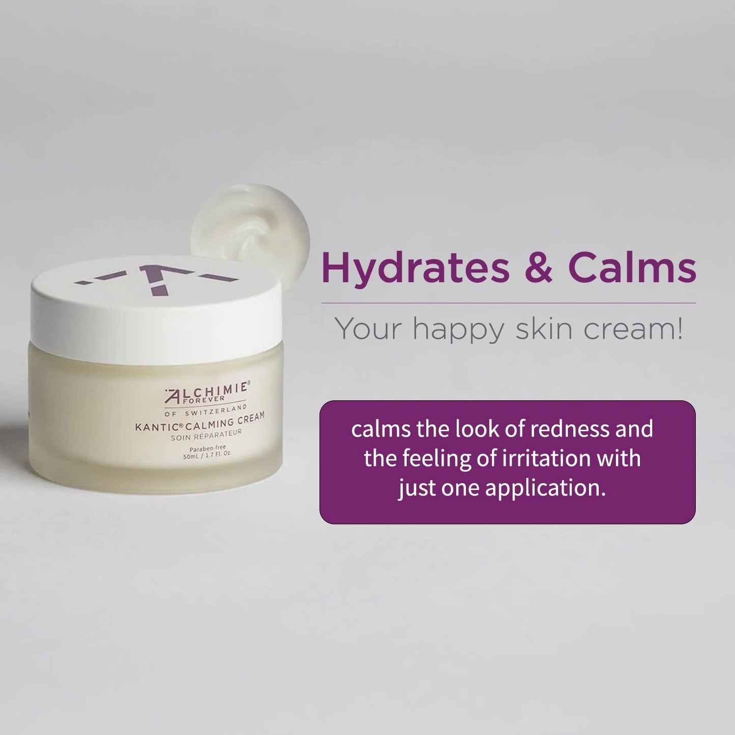 Crema Alchimie Forever Kantic Calming: Hidratación, luminosidad y revitalización para la piel.