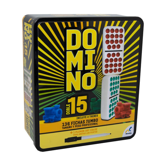Juego de Mesa Novelty Domino Doble 15 Máxima Calidad Clásico y Tradicional