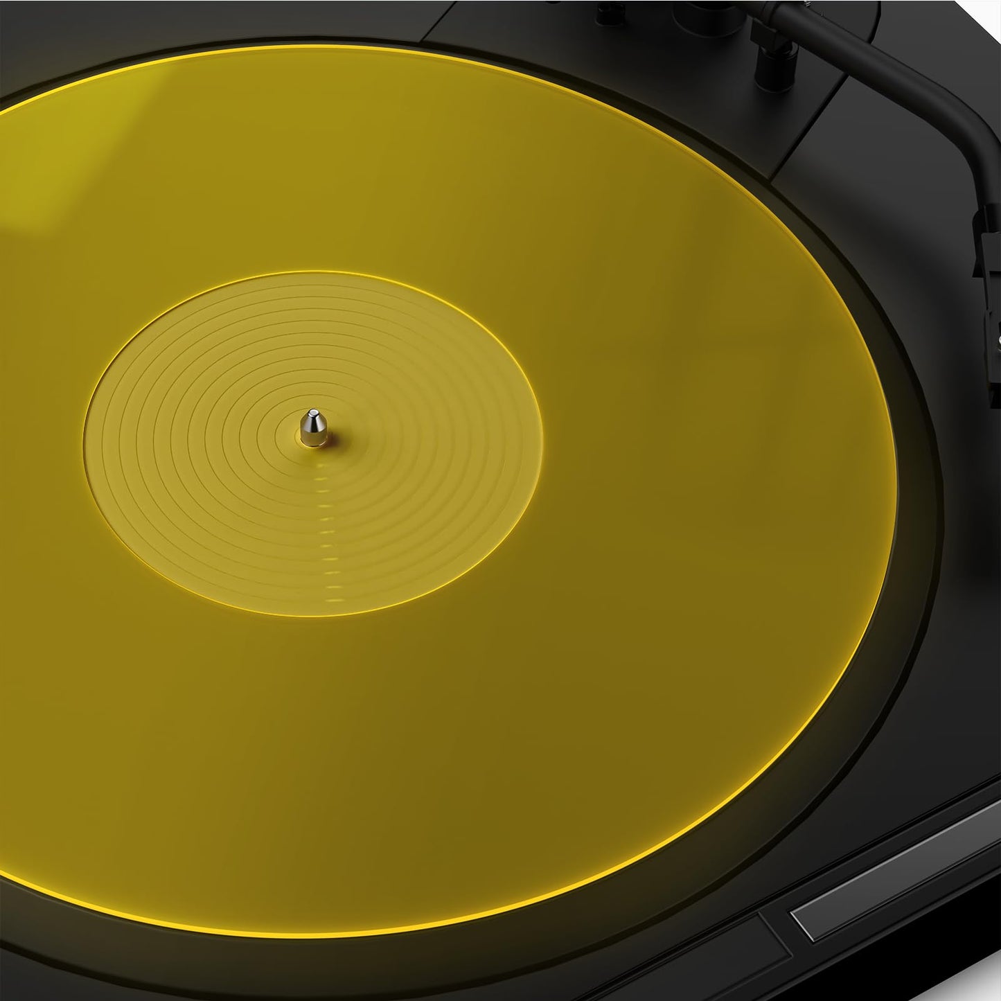 Tapete para Tocadiscos Bandeja de Registro Tapete Deslizante: Bandeja de Acrílico para Reproductor de Discos Tapetes Deslizantes de Vinilo para Tocadiscos Antiestático Graves Más Firmes y Definidos