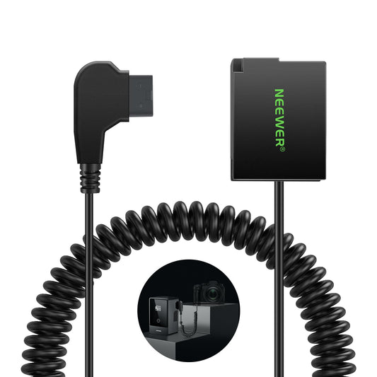 NEEWER D Tap a DMW-BLC12 Batería Ficticia para Batería Montaje en V, Compatible con Panasonic Lumix DMC-G7 G85 G5 FZ300 FZ2500 FZ1000 GH2 FZ200 G6 GX8 DC-Z1000 II G95 Sigma FP FP L V-LUX 5, VP-BLC12