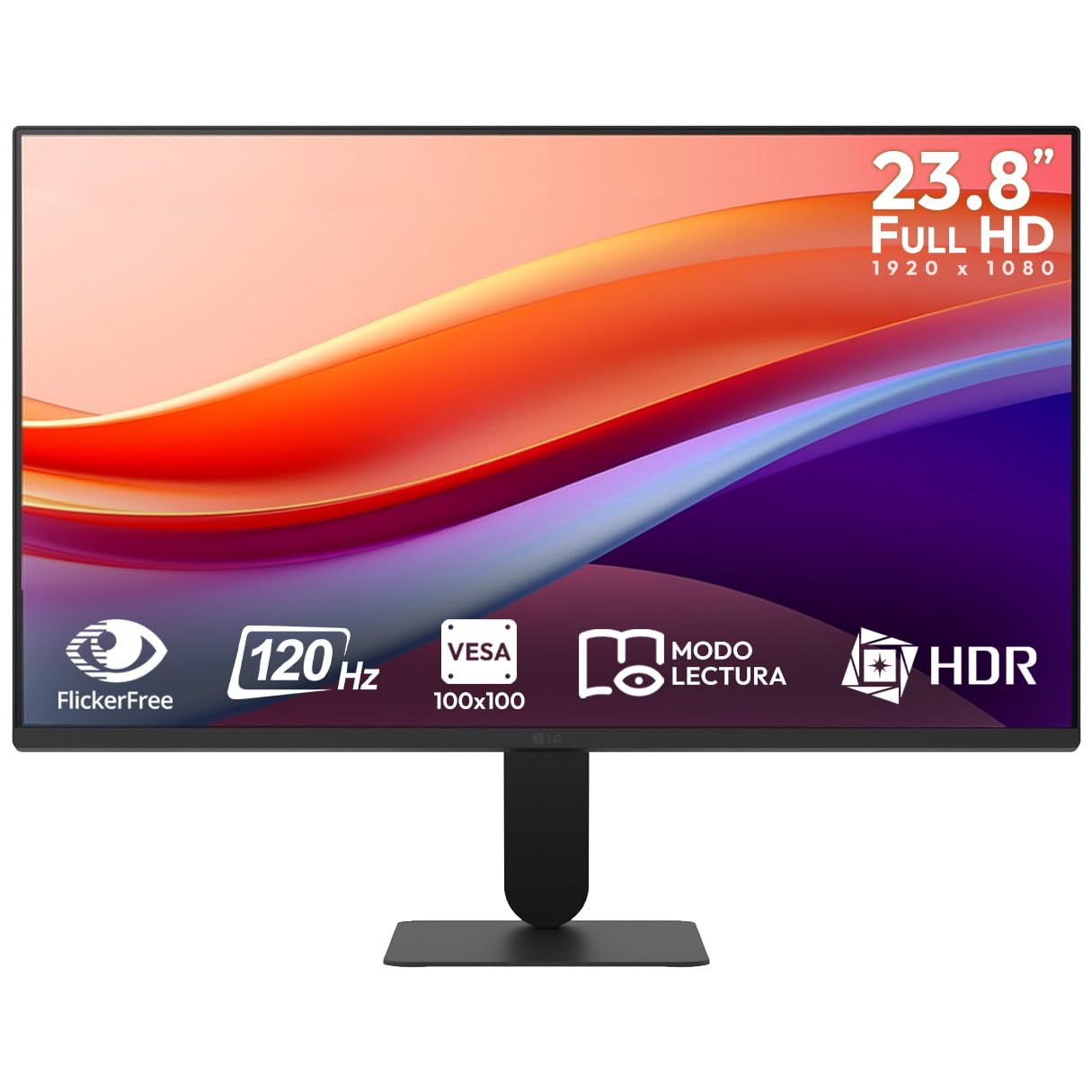 LG Monitor 23.8" 24U411A-B 5ms 120Hz Panel IPS Full HD HDMI D-Sub