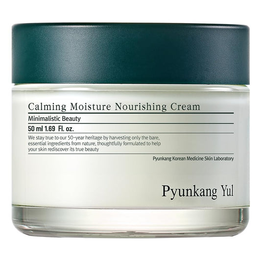 Pyunkang Yul Calming Moisture Nourishing Cream for Glow, Elasticity with Collagen, Niacinamide; Strong Face Moisturizer with Ceramides, Hyaluronic Acid; Skin Soothing with CICA, Tea Tree 1.69 fl.oz