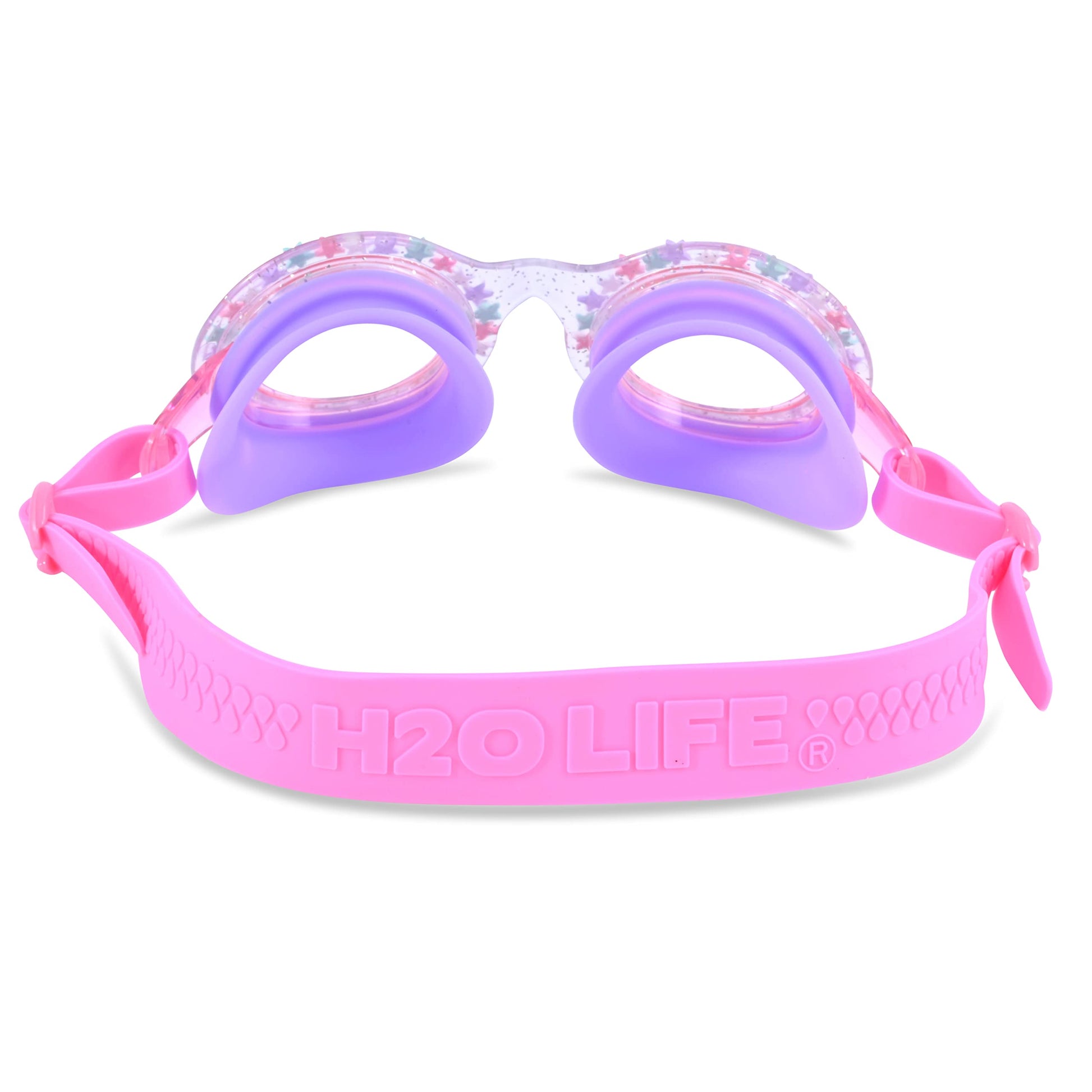 H2O Life - Anteojos de natación para niños y niñas, para protección de la vista (OS, estrella de cristal rosada)