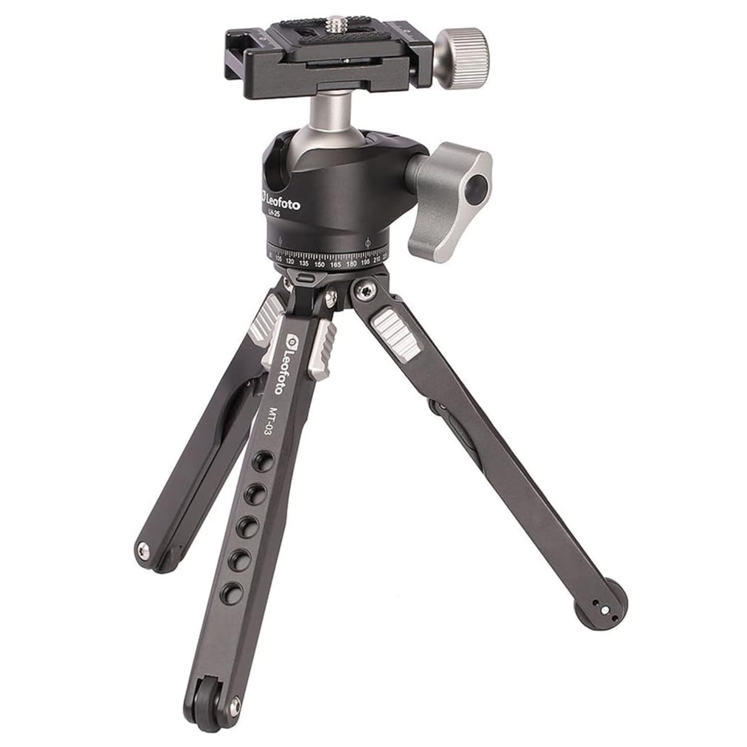 LEOFOTO MT-03 + LH-25 Spider Mini trípode de Mesa y Cabeza de Bola para fotografía DSLR