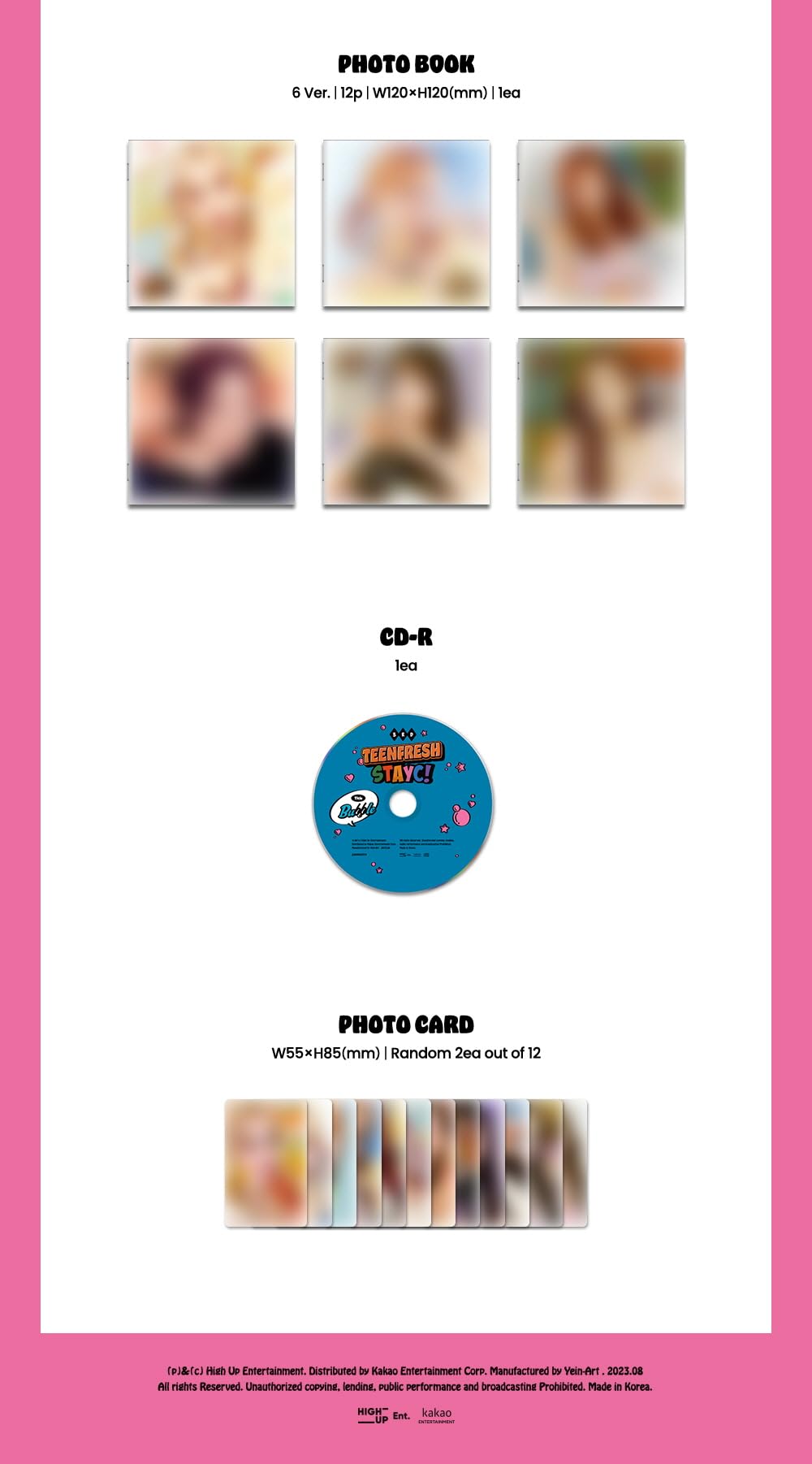 STAYC - 3er mini álbum TEENFRESH [Digipak Ver.] (YOON ver.)