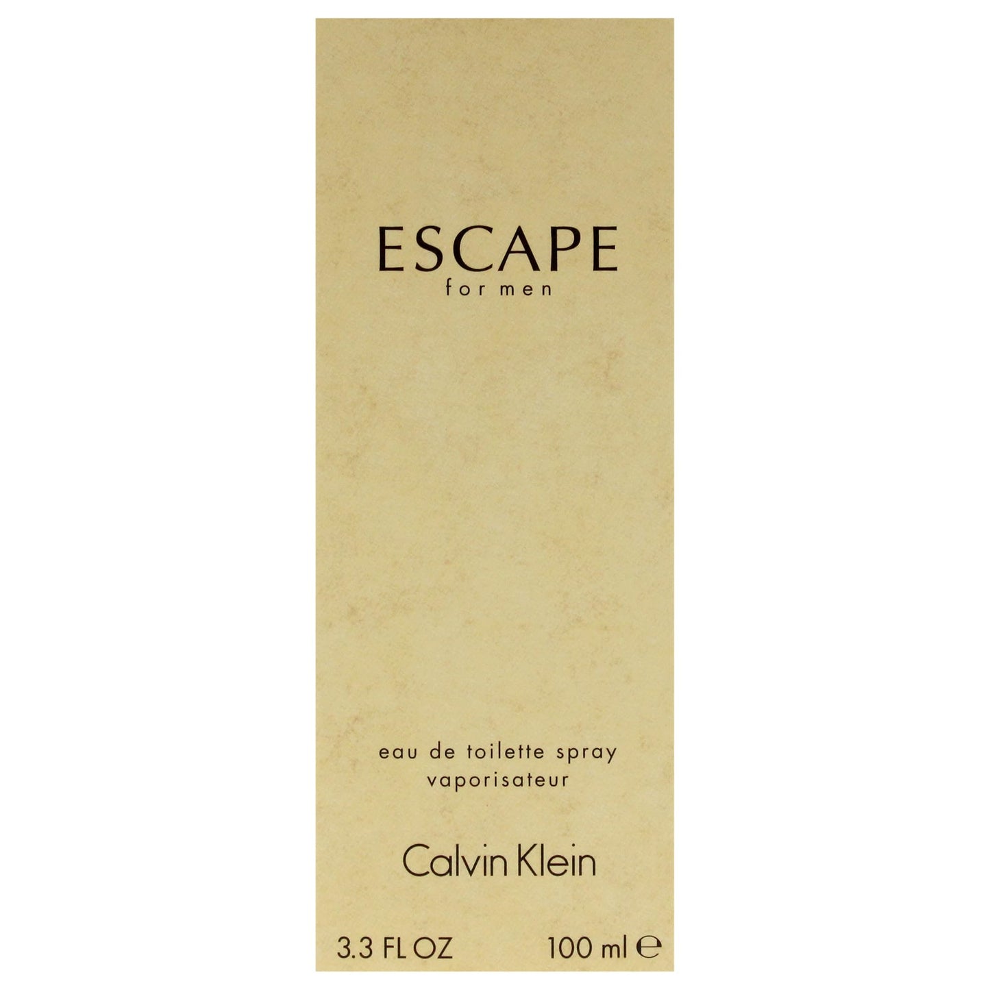 Calvin Klein Escape Spray para Hombre, 3.4 Oz/100 ml