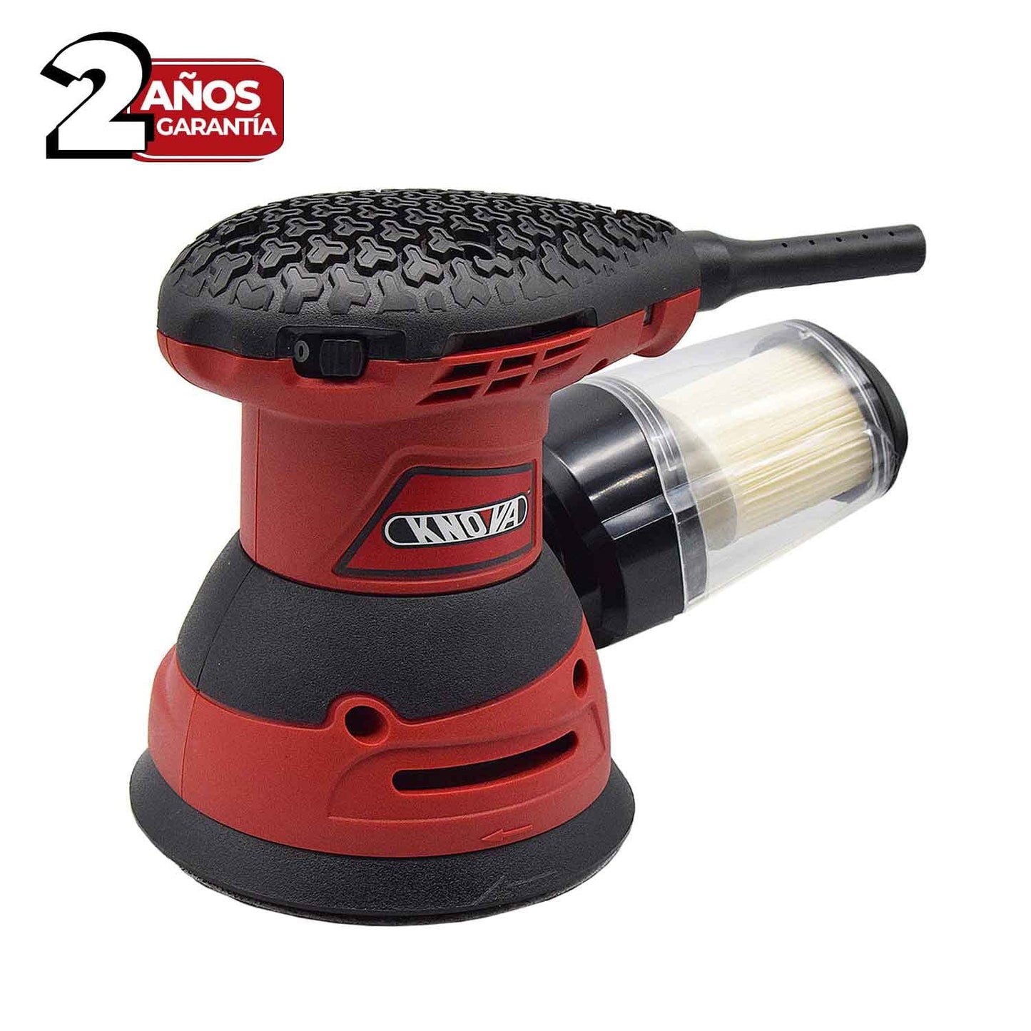 Knova Lijadora orbital de mano para madera 5" 320W 125mm 13500 RPM c/colector de polvo