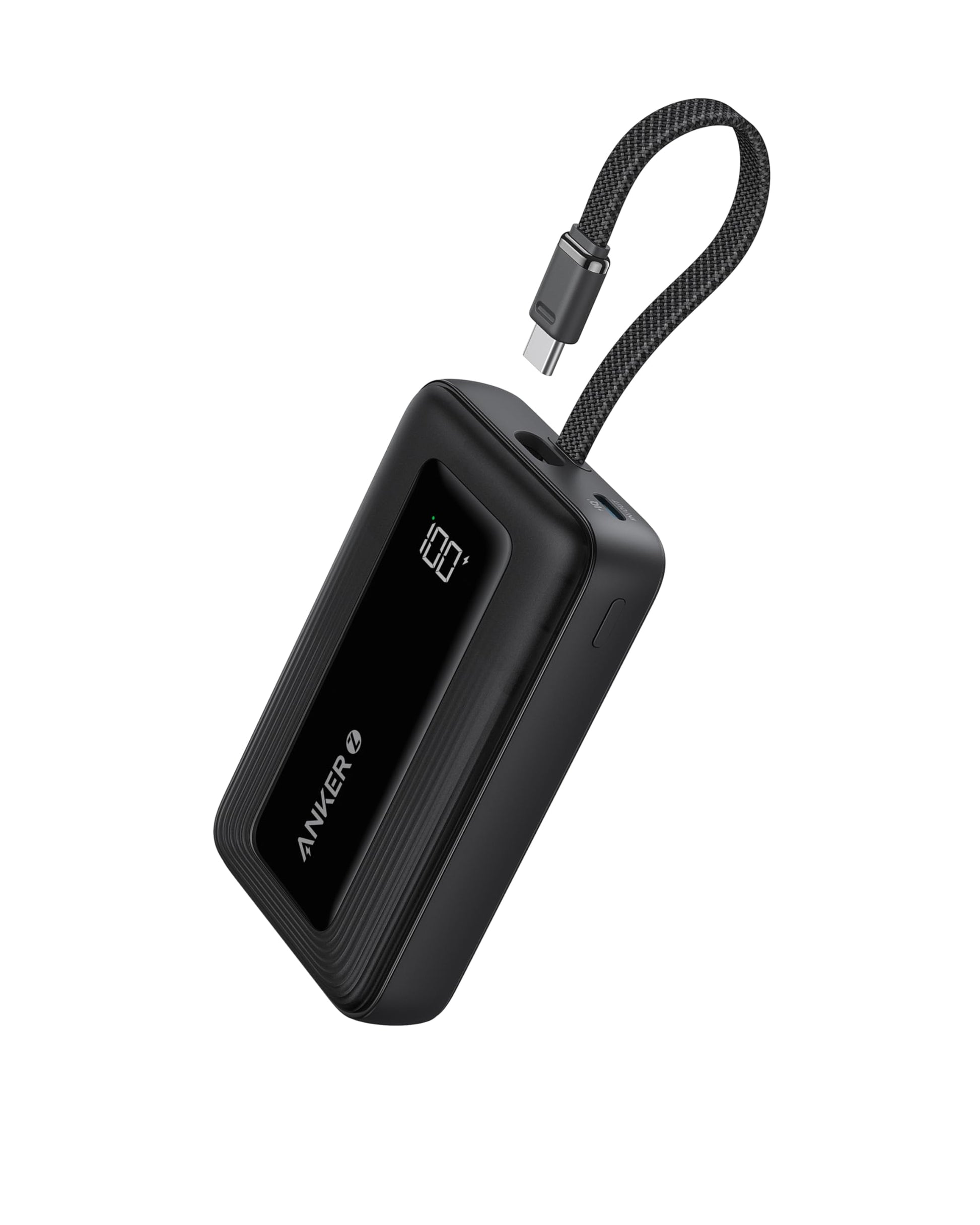 Power Bank Anker Zolo 10,000 mAh 30W con Cable USB C Integrado para iPhone, MacBook, Galaxy e iPad
