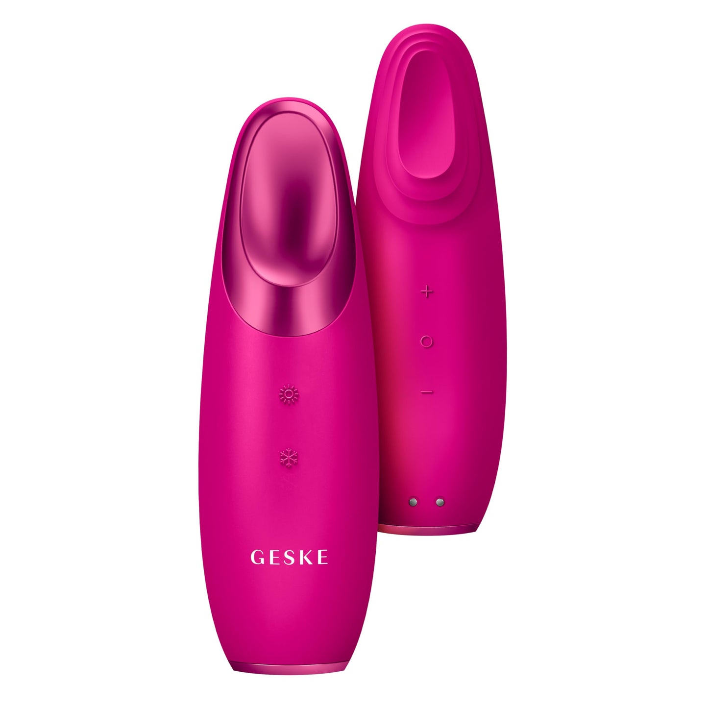 GESKE | SmartAppGuided™ Warm & Cool Eye Energizer | 6 en 1 | Masajeador de ojos | Masajeador anti ojeras | Eliminar bolsas y párpados caídos | Masaje ocular eléctrico