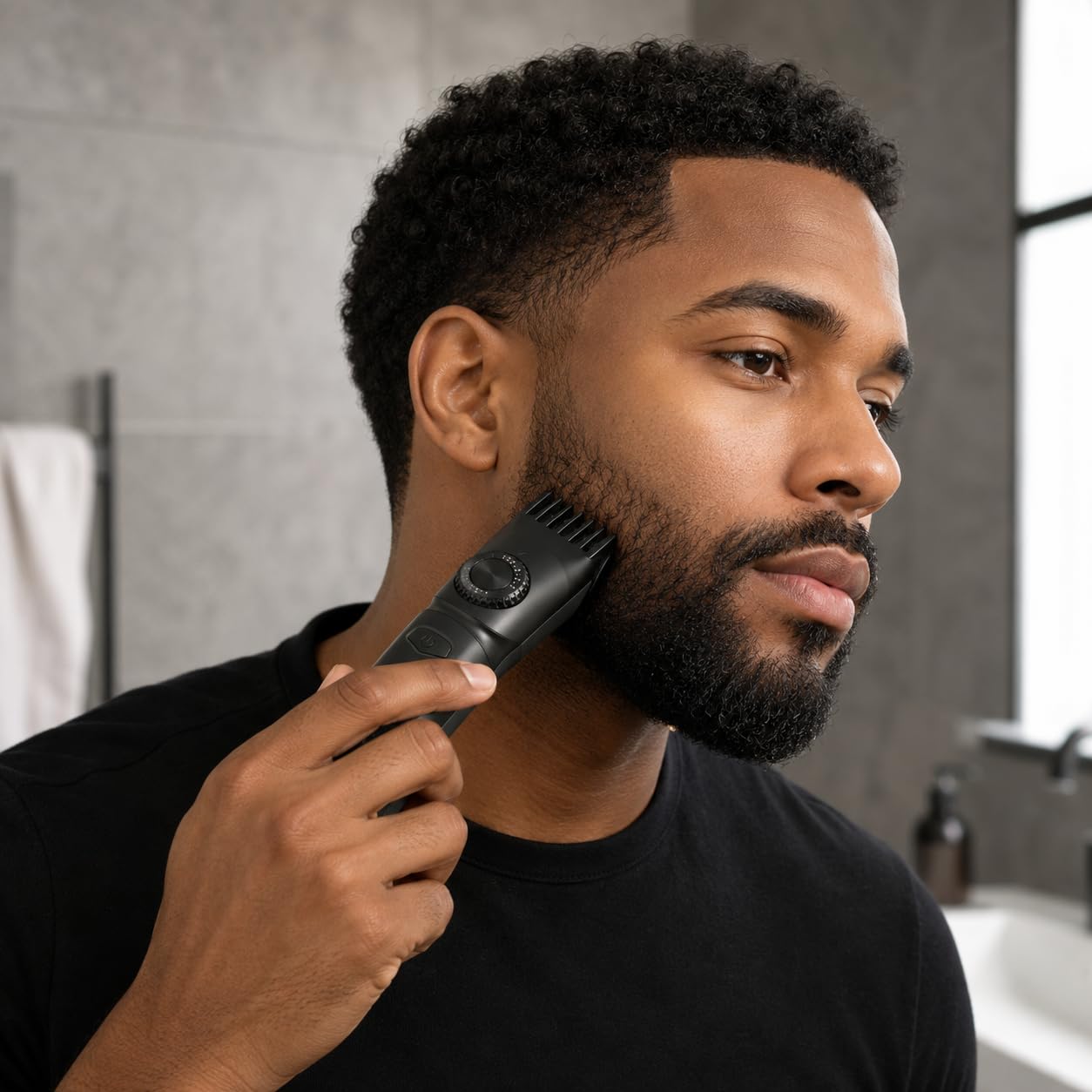Stylecraft Ace Premium - Batidora de barba para hombre, ligera, sin cables, 39 longitudes ajustables, recargable con USB-C, agarre ergonómico, cuchillas de acero inoxidable