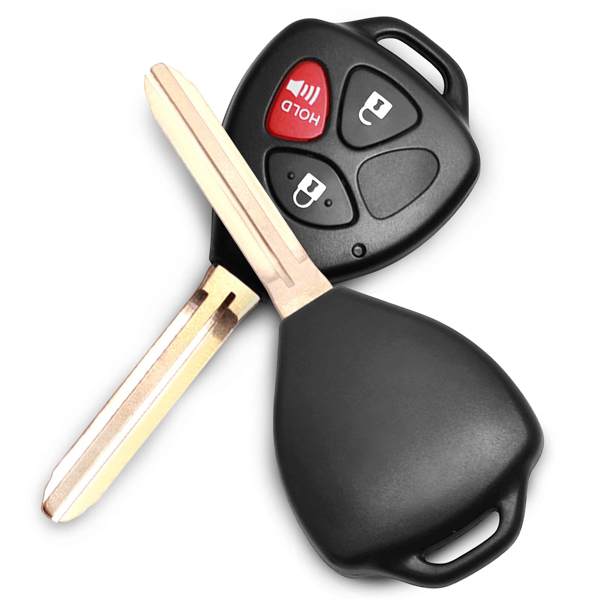 Llave de repuesto con mando a distancia de entrada sin llave para vehículos Toyota Rav4 2006-2010/Scion XB 2008-2013 que utilizan HYQ12BBY con chip 4D67 (paquete de 2 unidades)
