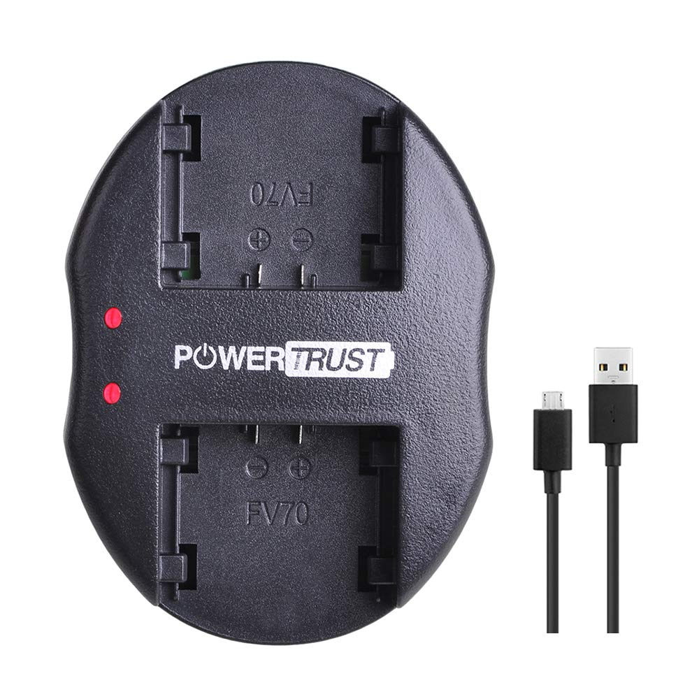 Batería y Cargador Dual PowerTrust NP-FP50 Series DCR-HC30 40 43E 65 85 94E 96 DCR-SR30 40E 50E 60E 70E 80E