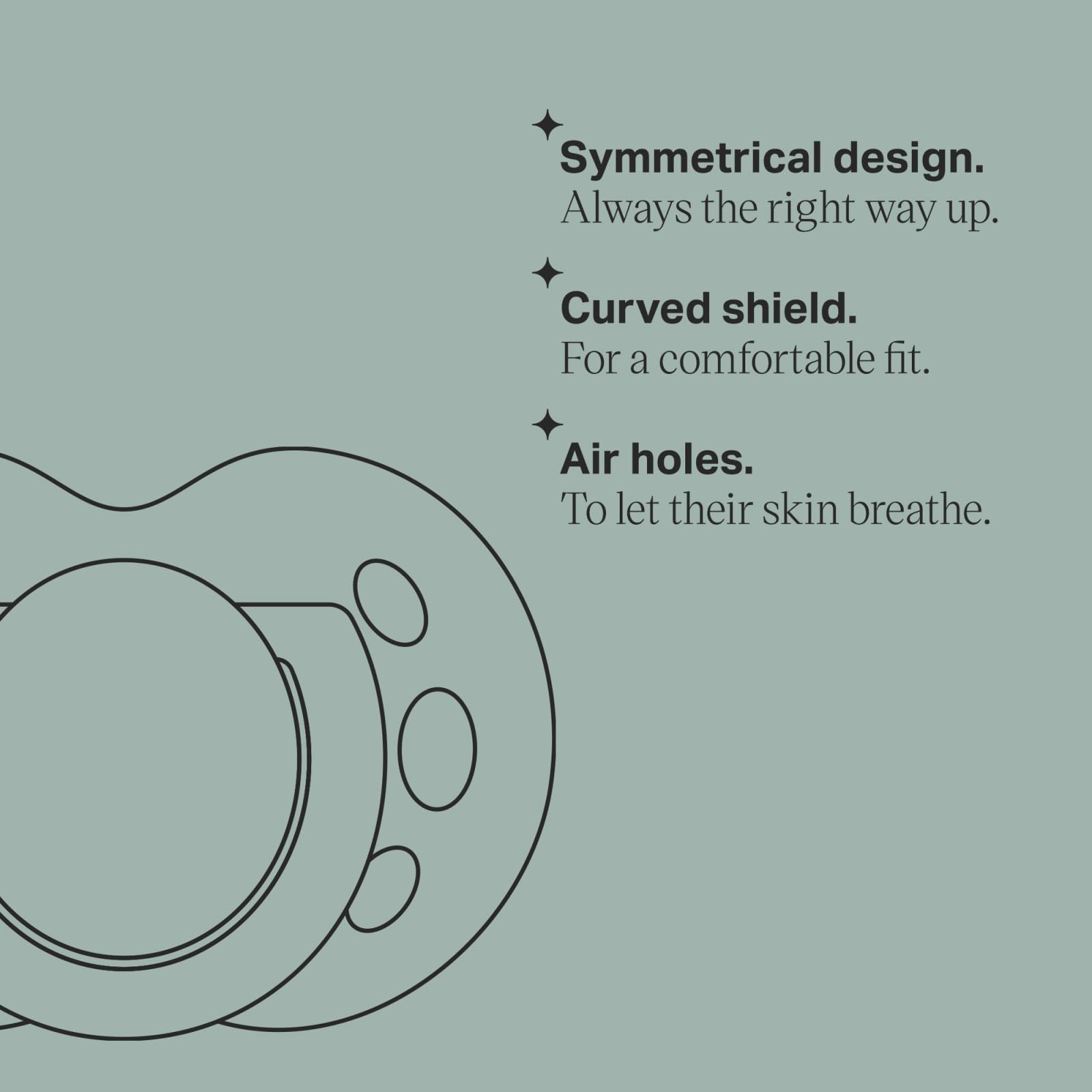 Chupetes Tommee Tippee Estilo Divertido Diseño Simétrico Silicona sin BPA para 18-36 Meses