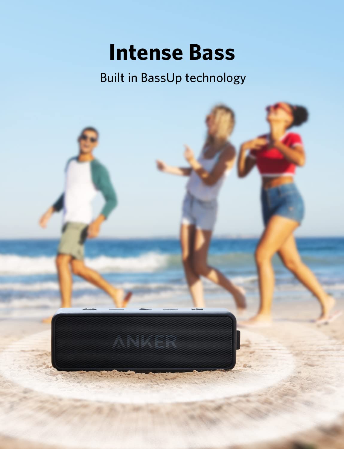 Soundcore Anker 2 Bocina Bluetooth Potente, batería de 24 Horas, protección contra el Agua IPX7, Graves enormes con Dos Controladores de Graves