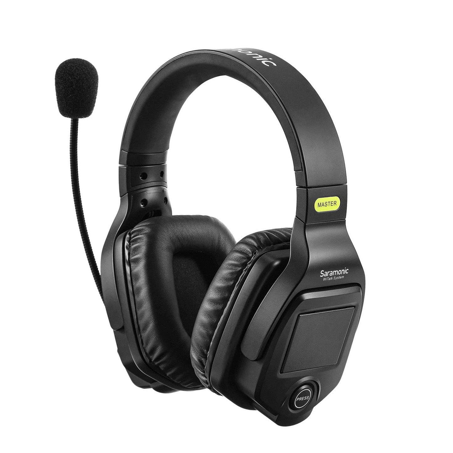 Saramonic WiTalk-WT6D - Sistema de intercomunicación de auriculares inalámbricos de doble oído para 6 personas con concentrador y estuche duro personalizado