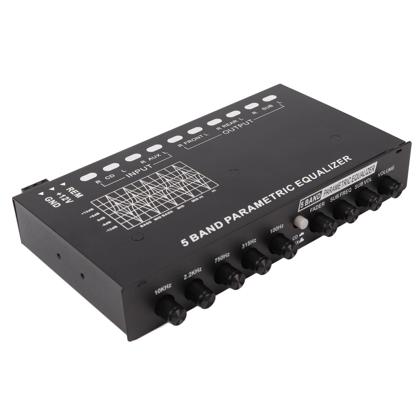 Ecualizador Gráfico de 5 Bandas Resistente a Golpes para Automóvil