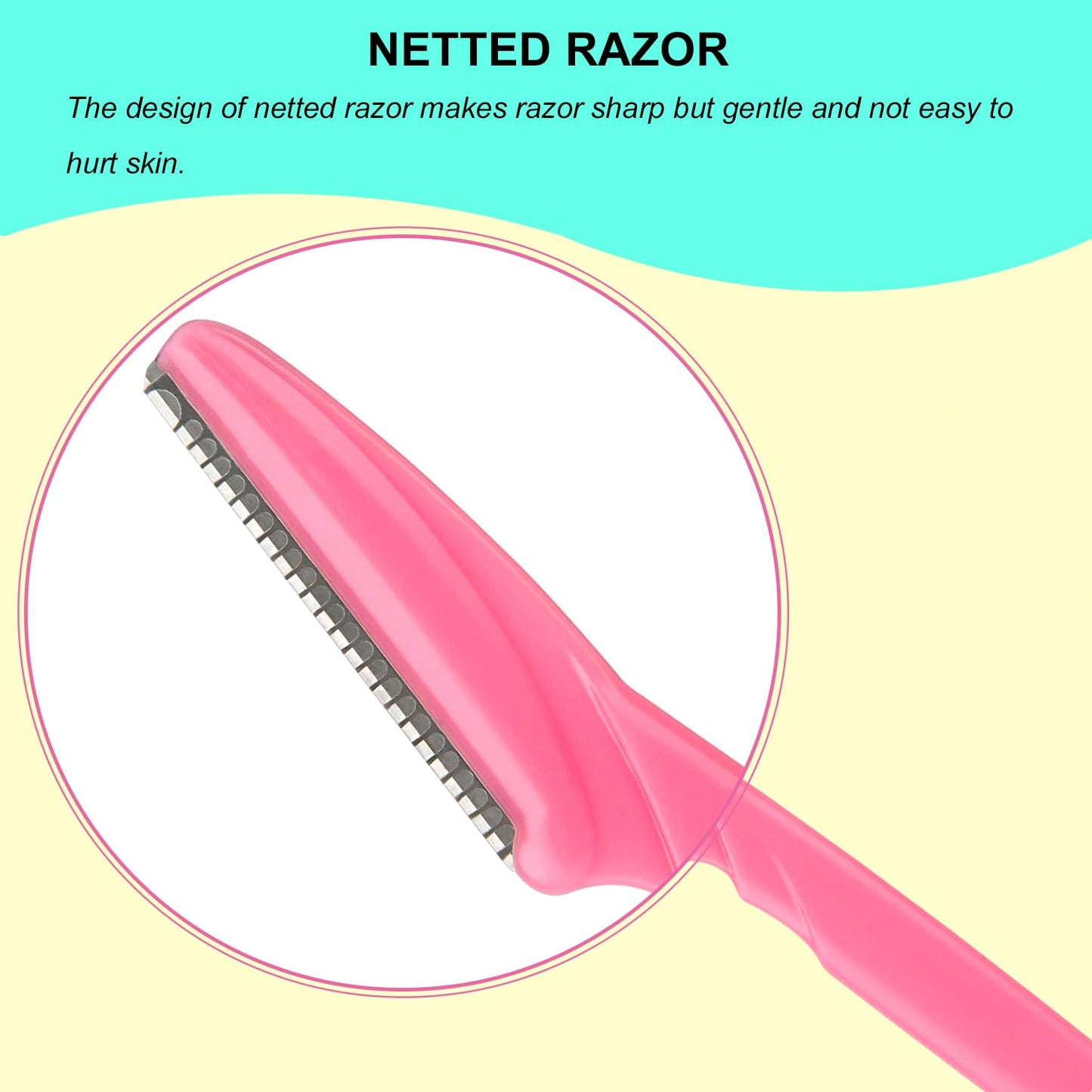 66PCS Eyebrow Razor and Face Razor For Women and Men, Eyebrow Hair Trimmer and Shaver with protective cover,safe and newbie friendly