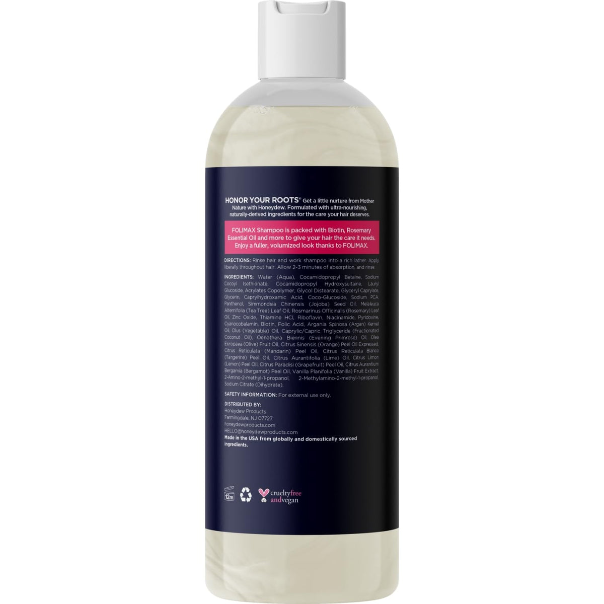 Shampoo para Pérdida de Cabello - Biotin DHT Blocker - Tratamiento de Crecimiento y Regeneración para Hombre y Mujer