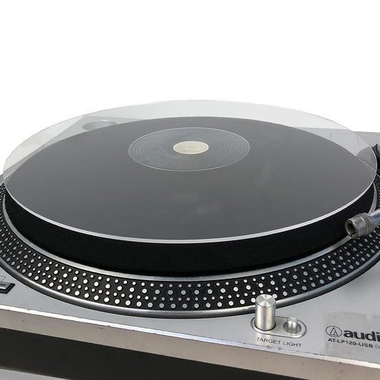 Slipmat Acrílico para Tocadiscos Mobile Pro Shop Transparente Mejora Calidad de Sonido