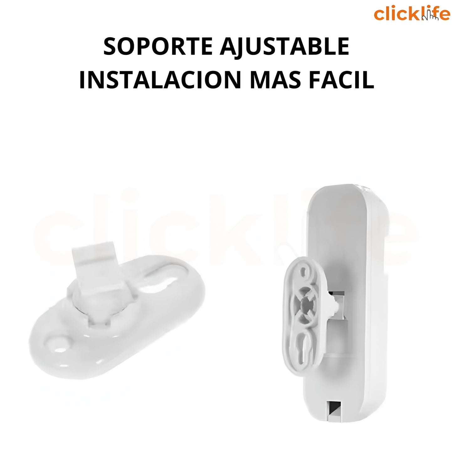 Clicklife Sensor Movimiento Inalámbrico Alarma Frecuencia 433 MHz 2 Piezas | Detección Amplia 110° | Tecnología Infrarroja Día y Noche | Bajo Consumo Energético | Fácil Instalación y Compatible