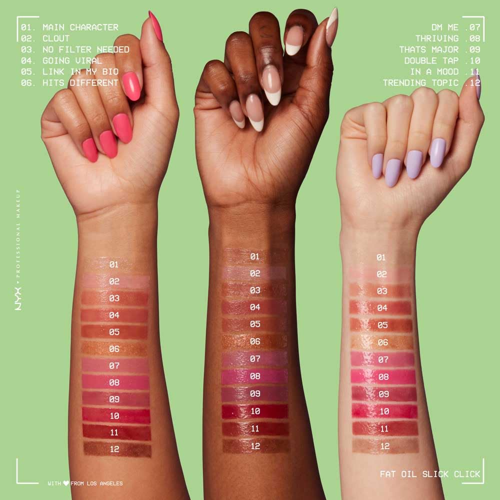 NYX Professional Makeup, Fat Oil Slick Stick, Brillo de Labios, Link in My Bio