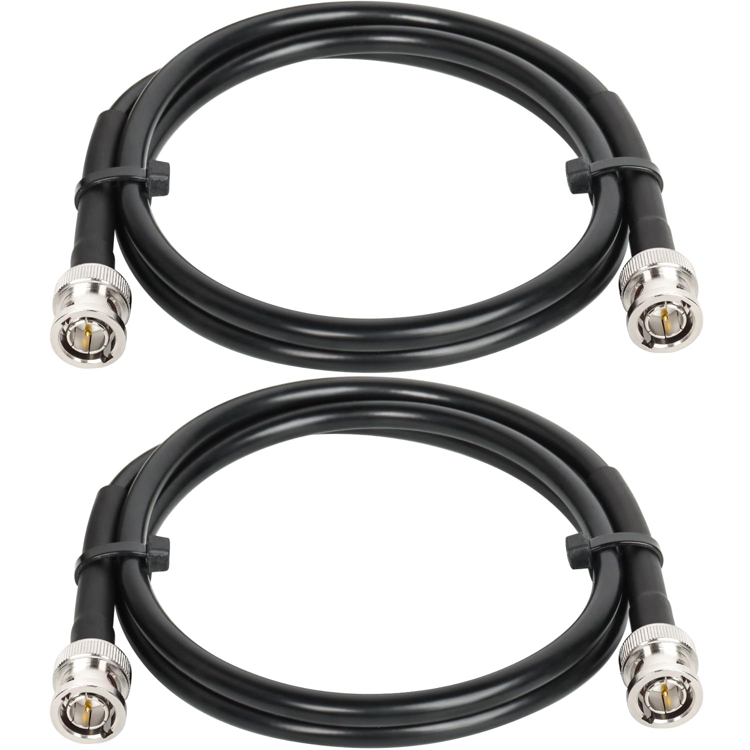XRDS-RF - Cable SDI RF de 3 Pies, HD-SDI BNC a BNC, RG59 Compatible Con HD-SDI/3G/6G-SDI/4K/8K, Cable de Vídeo Digital de Precisión (2 Piezas)
