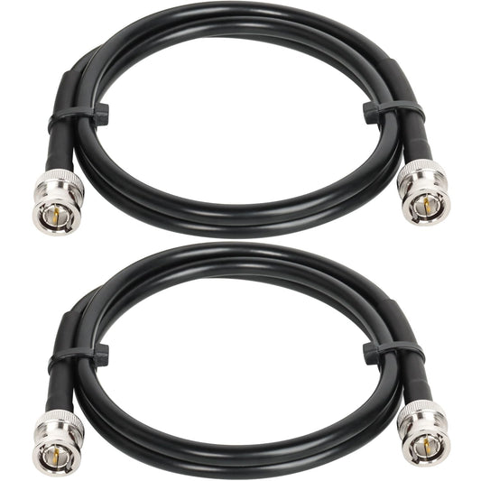 XRDS-RF - Cable SDI RF de 3 Pies, HD-SDI BNC a BNC, RG59 Compatible Con HD-SDI/3G/6G-SDI/4K/8K, Cable de Vídeo Digital de Precisión (2 Piezas)