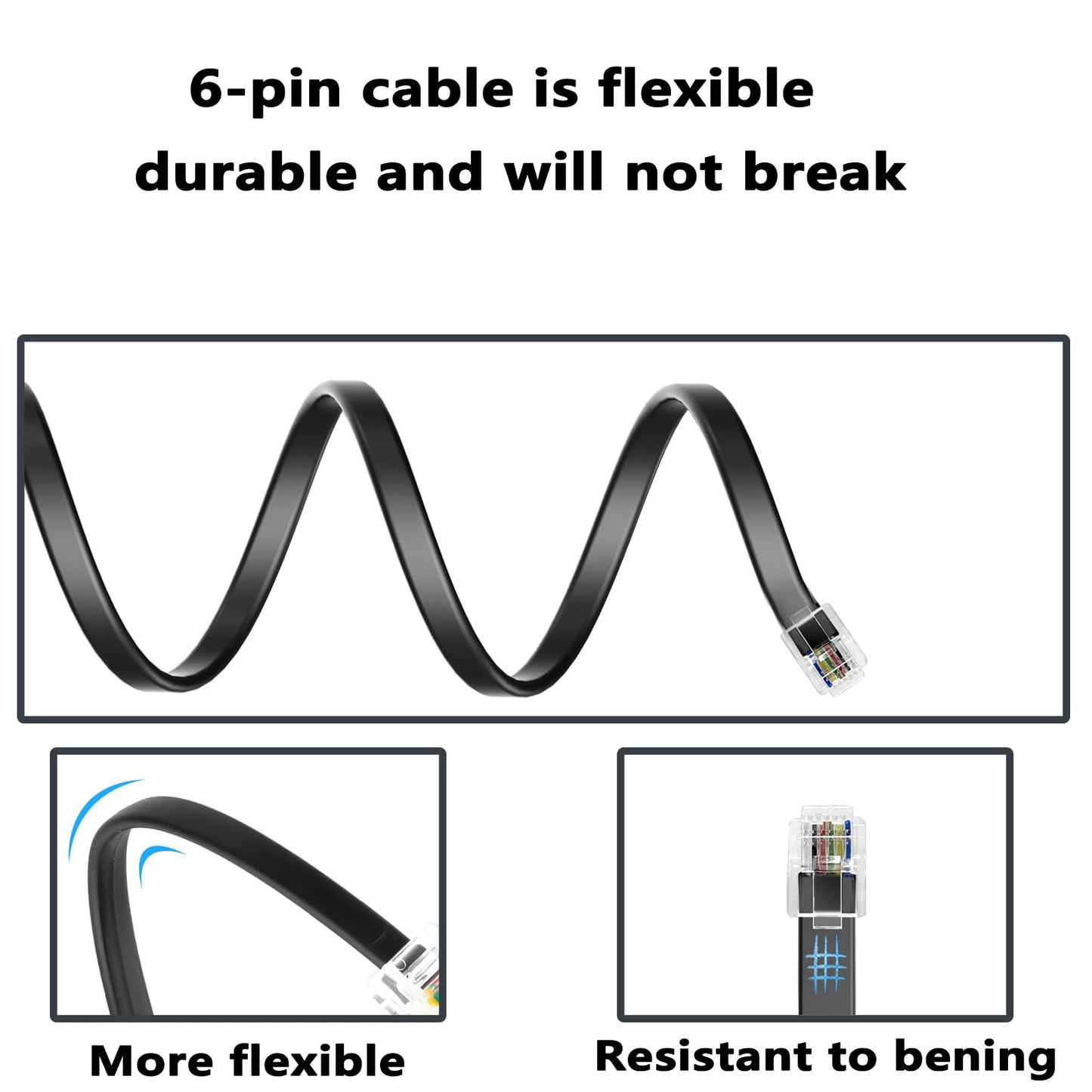 perilla de control de graves, amplificador remoto de repuesto, driver de graves, audio ajustable con cable de extensión de 6 pines para subwoofer, cable de 4 m