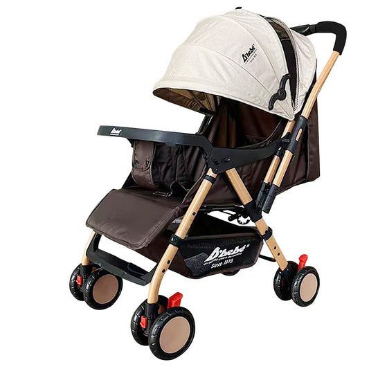 D´Bebé Carriola Baby BM Beige-Manubrio ajustable a 2 posiciones: posicion general y reversible -Respaldo con 3 posiciones de reclinado