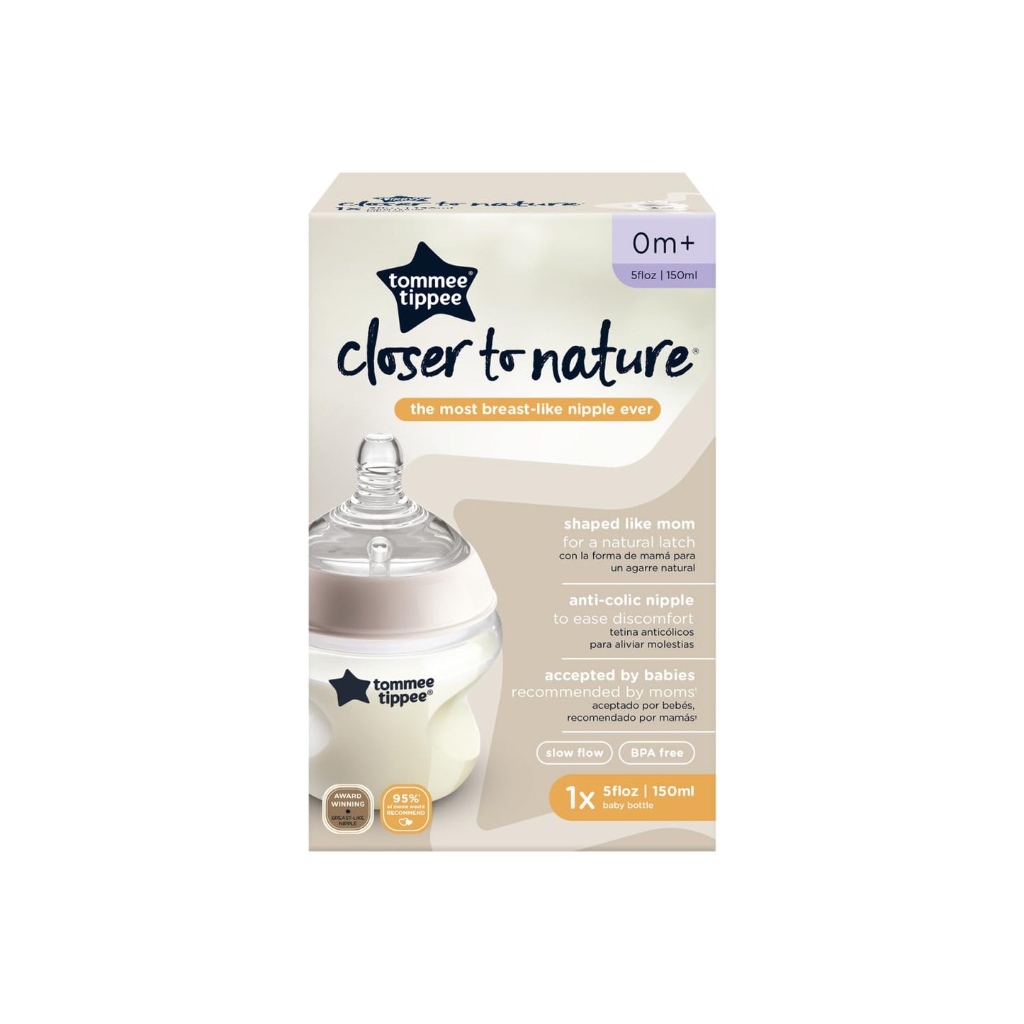 Biberón Tommee Tippee Closer to Nature 5 Onzas para Bebés