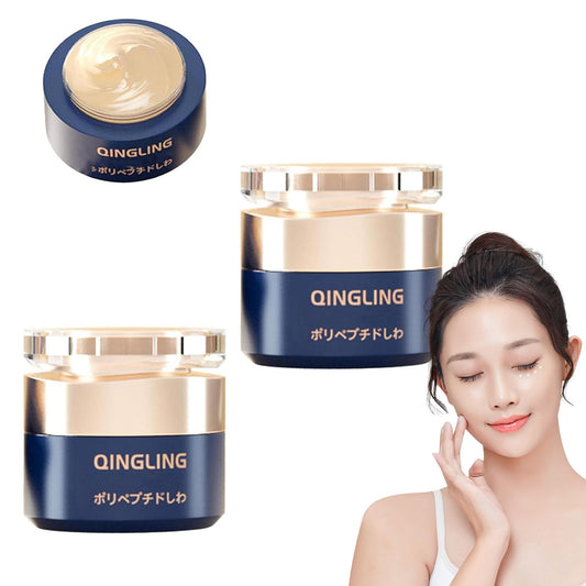 Crema Antiarrugas Qingling Japonesa, Crema Reafirmante Con Polipéptido Qingling, Crema Reafirmante Y Antiarrugas Con Polipéptido Qingling, Crema Antienvejecimiento Qingling, (2PCS)