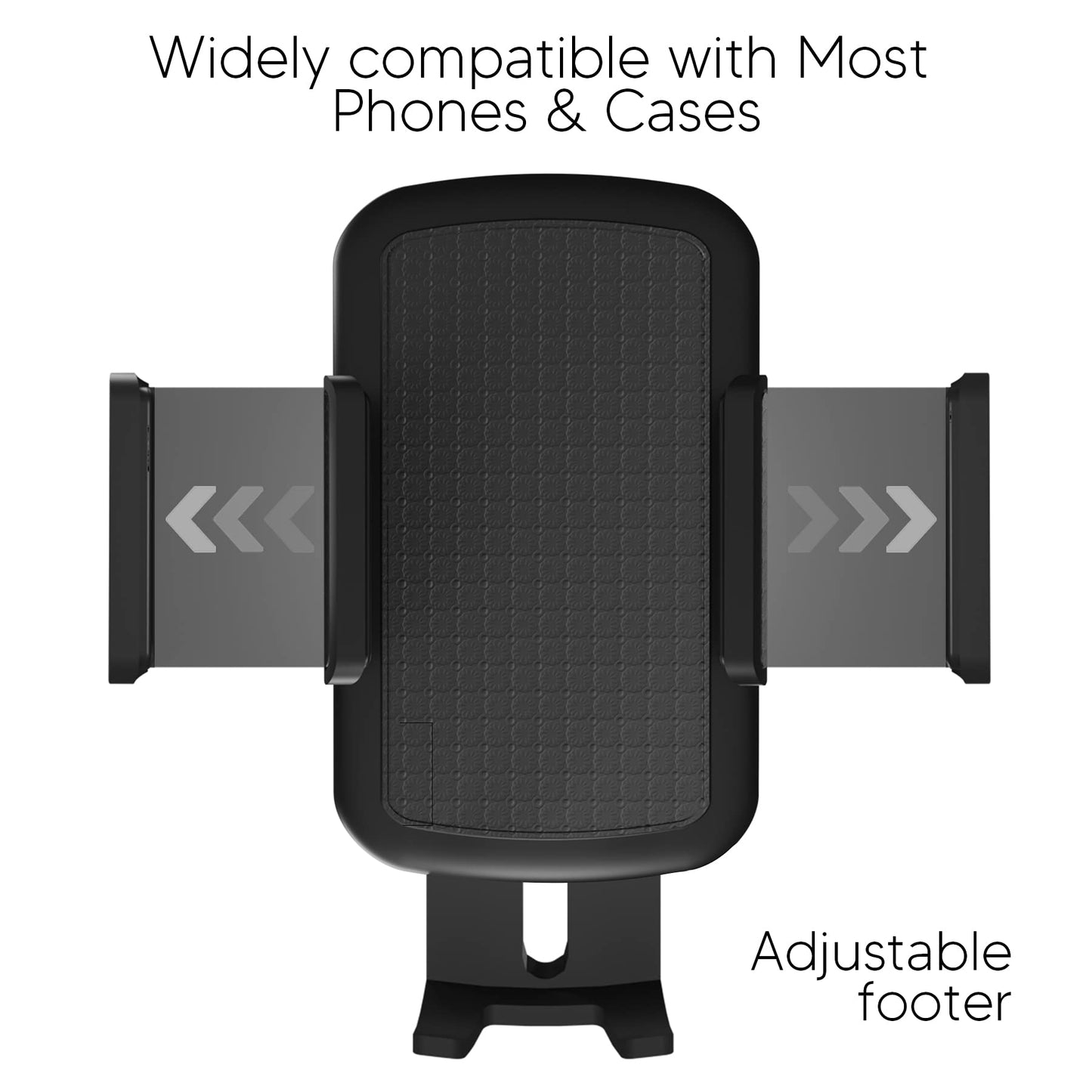 Soporte para Teléfono Celular TalkWorks Negro Compatible con iPhone para Automóvil Cuello de Cisne 8 Pulgadas
