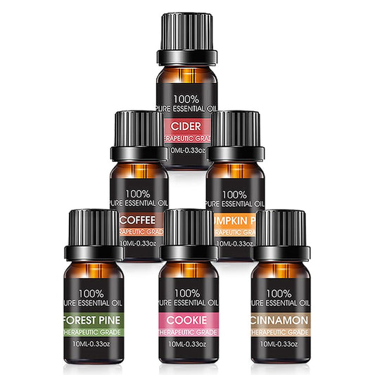Aceites Esenciales EASYTAO Natural Sidra Café Tarta de Calabaza Pino Silvestre Galleta Vinnamon para Aromaterapia y Difusores