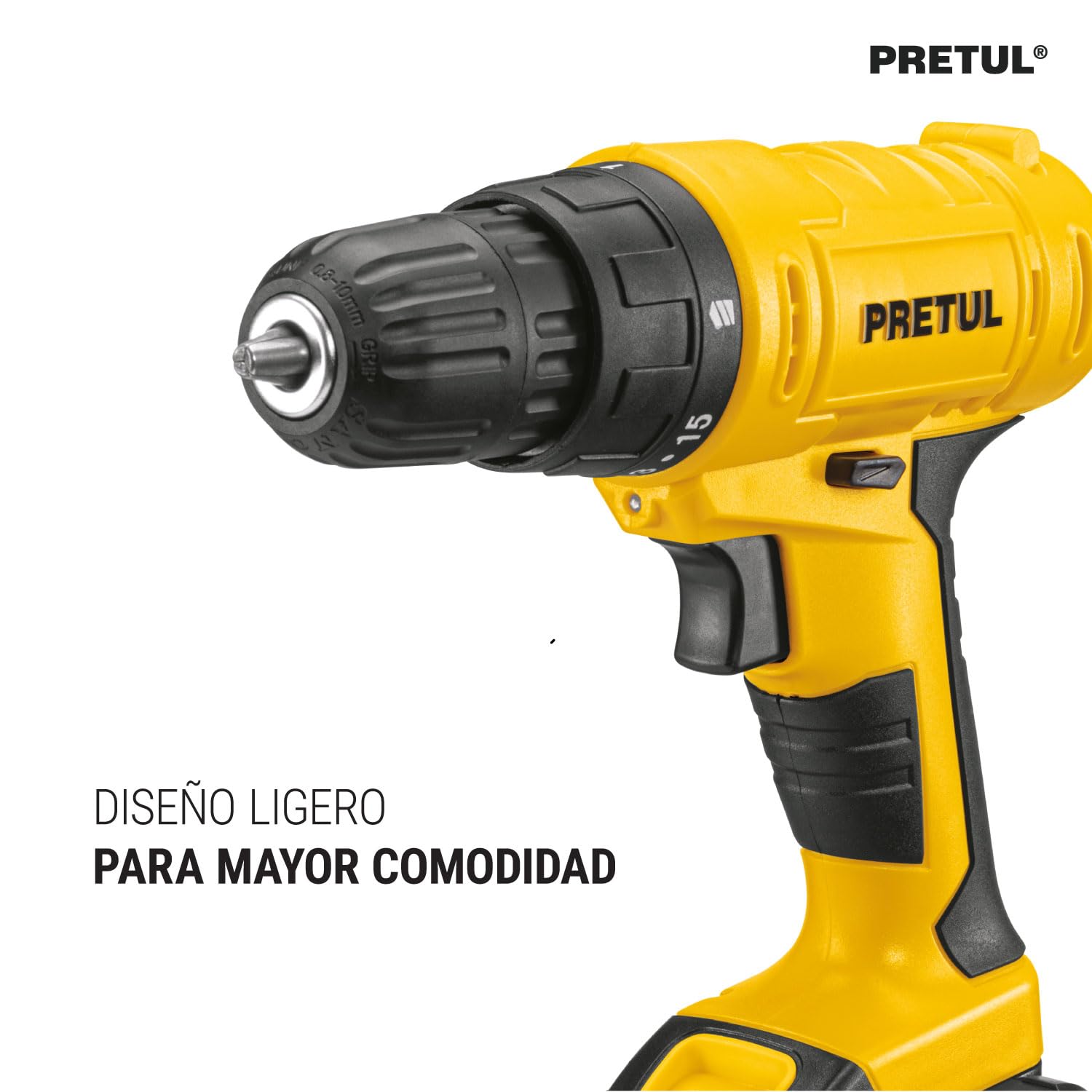 Pretul TALI-12P, Taladro de 12 V inalámbrico 3/8" con 1 batería de ion litio 2 Ah