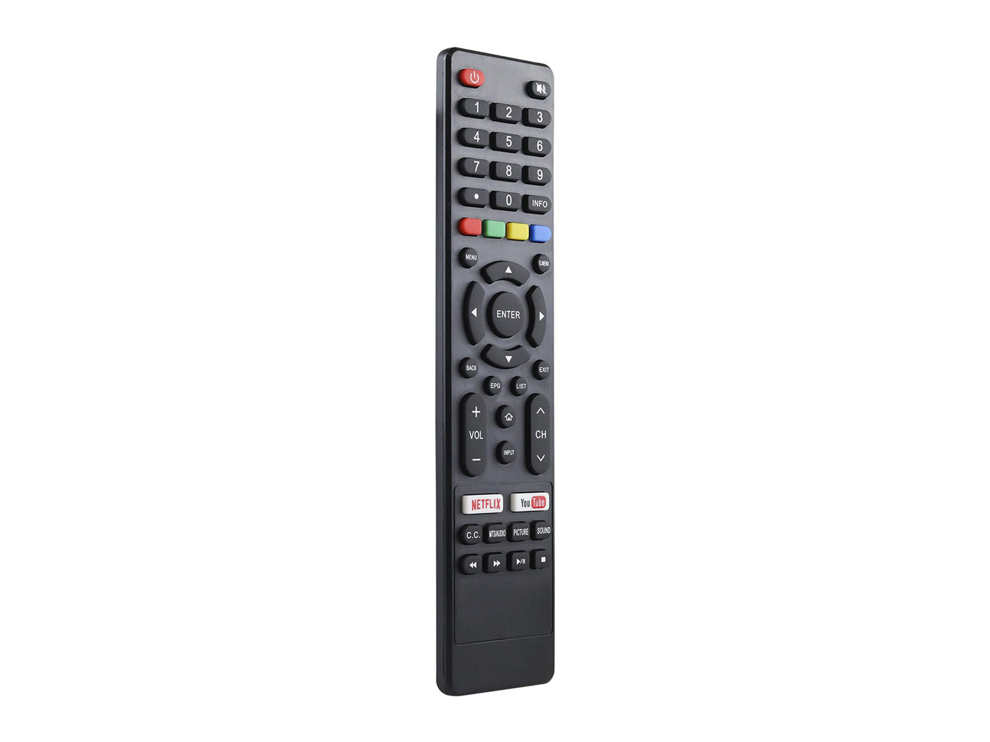 Control Remoto Compatible con Element E4sft551rem E4sft551 ALUX Al50sbuhd Rc-741pc Atvio At-u58s840 Infocus Im32es840 HKPRO Hkp40sm10 Netflix Youtube Pantalla Smart TV