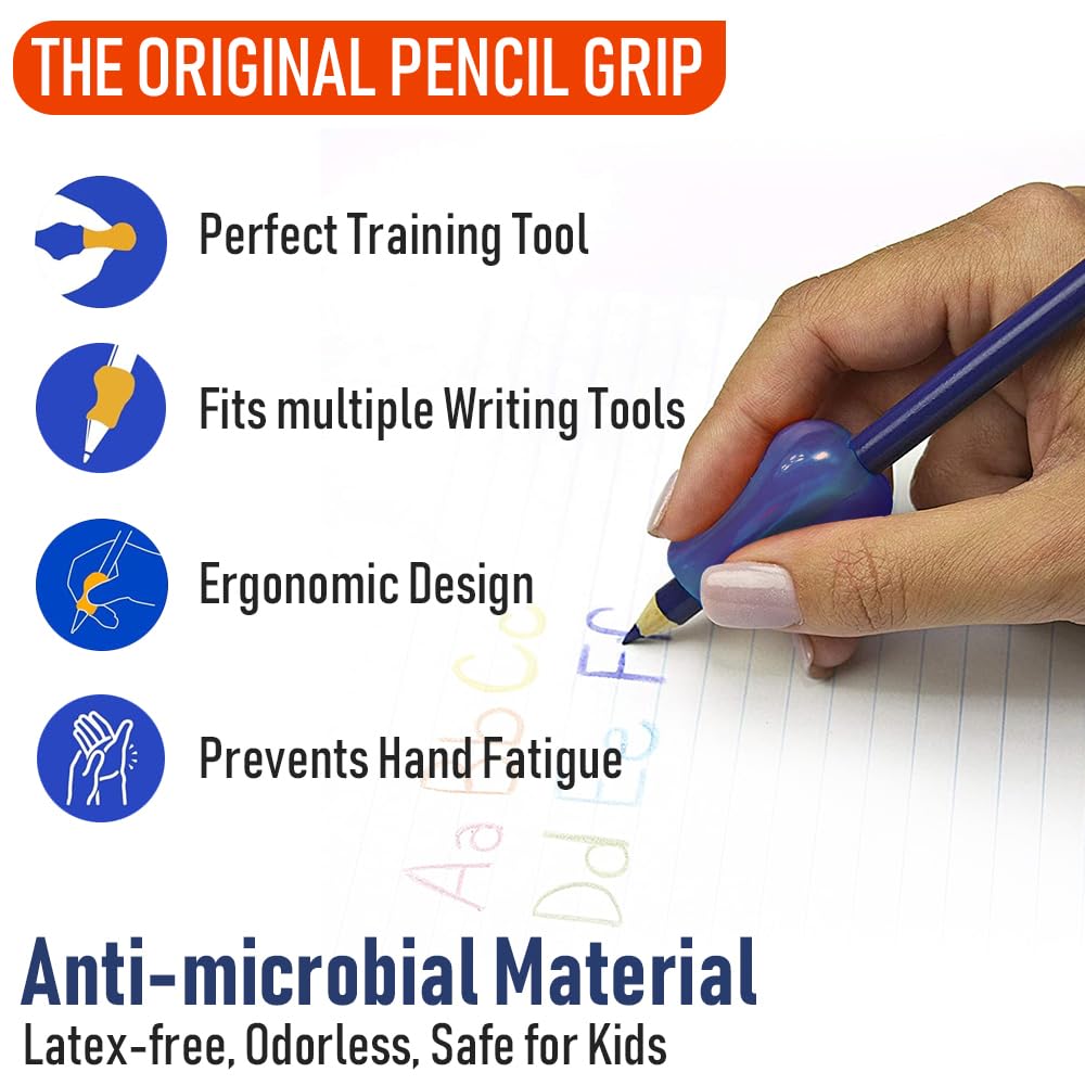 Soporte Ergonómico para Escritura The Pencil Grip Neón 6 Unidades