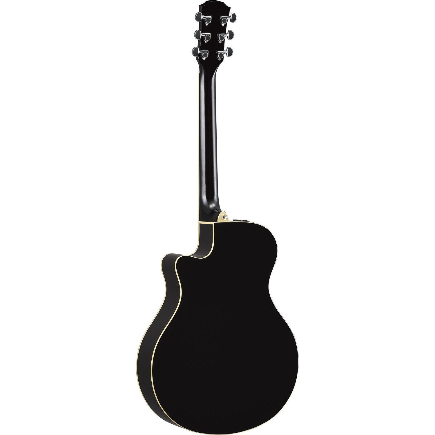 Yamaha APX600BL Cuerpo Delgado Guitarra Acoustic-Electric, Thin Body, color Negro