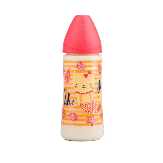 BIBERON 360ML FLUJO DENSO "IN THE SEA" ROSA SUAVINEX